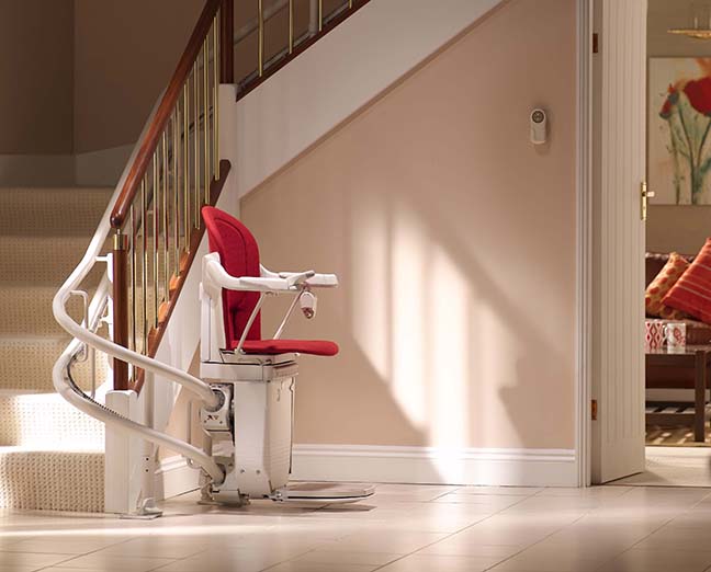 folding the seat of a stair lift