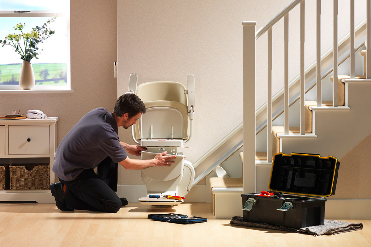 Stannah stairlift installed in 4 steps