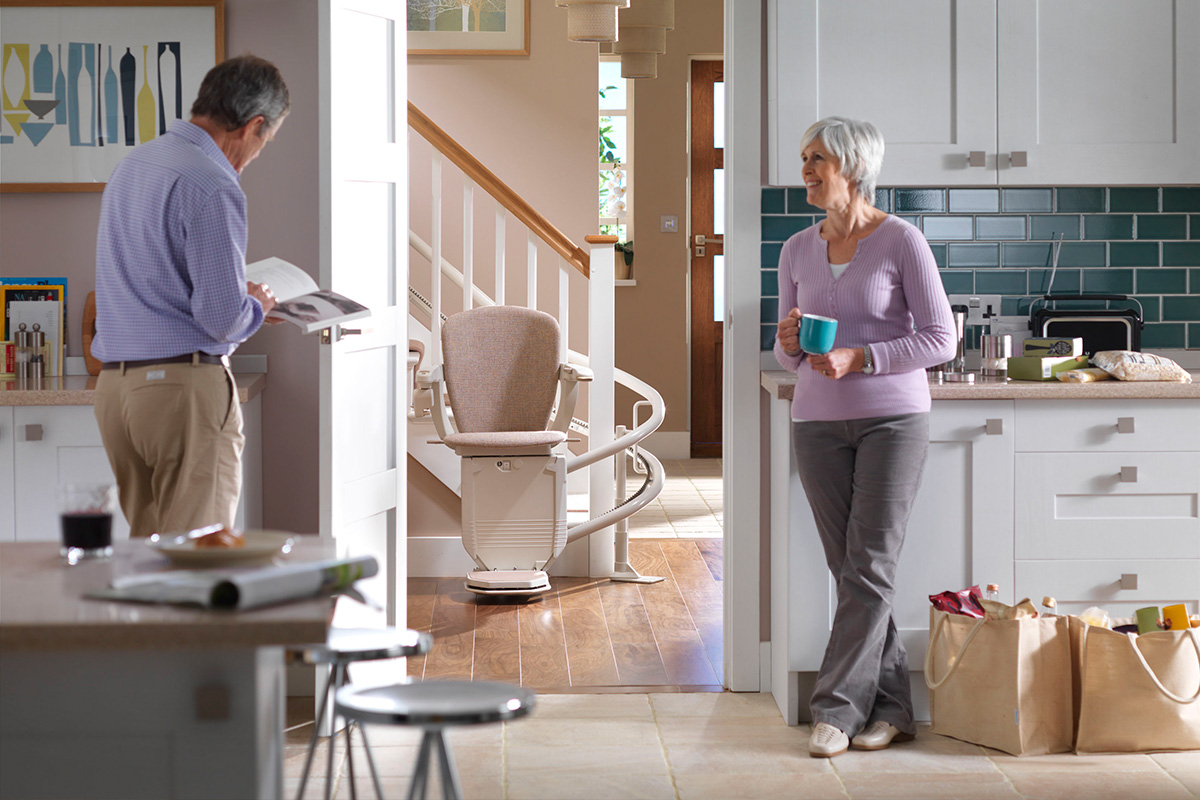 Added safety with stairlifts